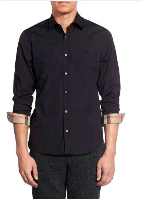 burberry shirt men's button up|Burberry long sleeve button up.